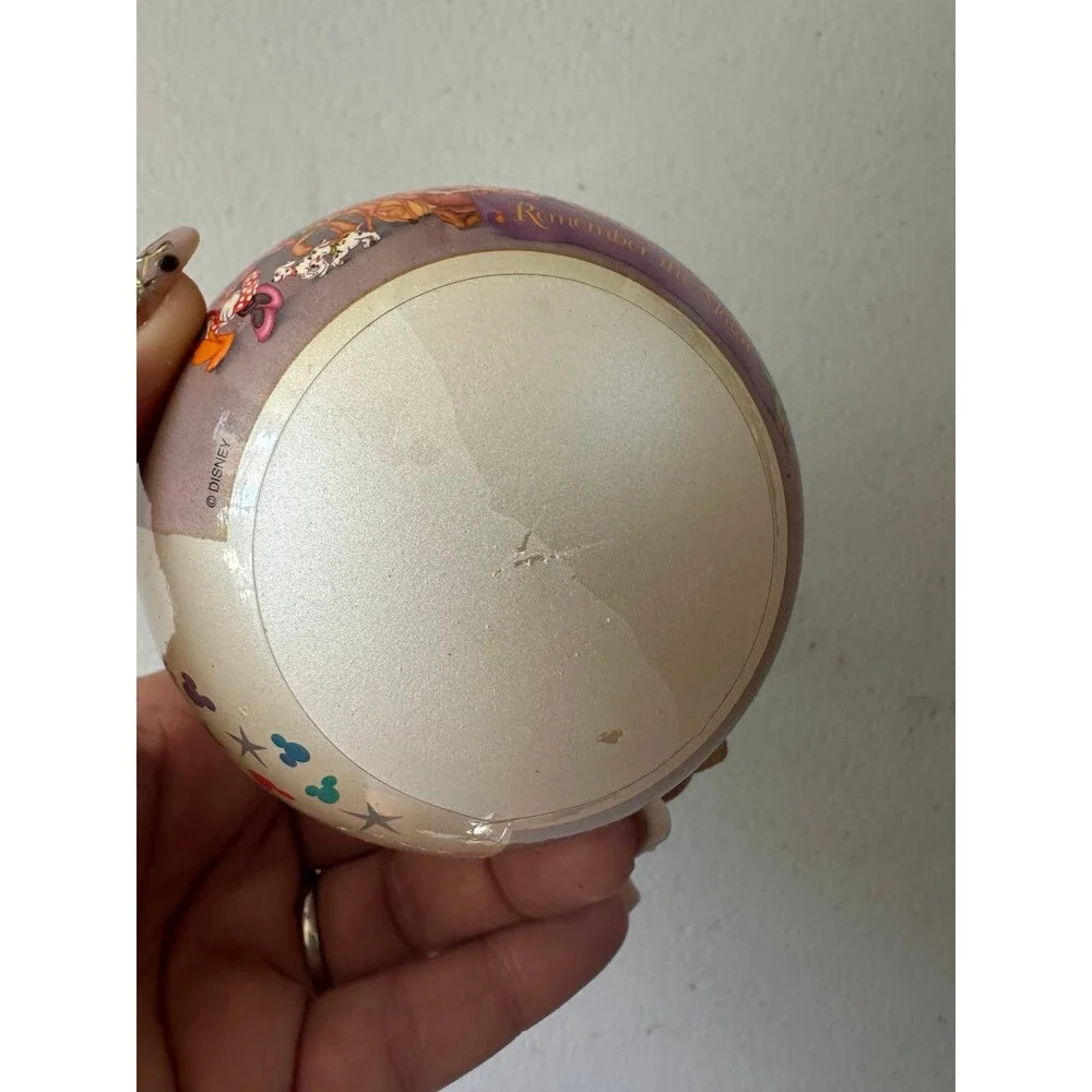 VTG Walt Disney World 25th Anniversary Remember the Magic Glass Ball Ornament